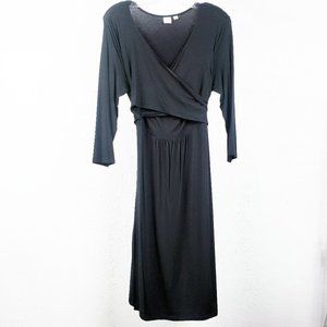 GAP Black Wrap Dress